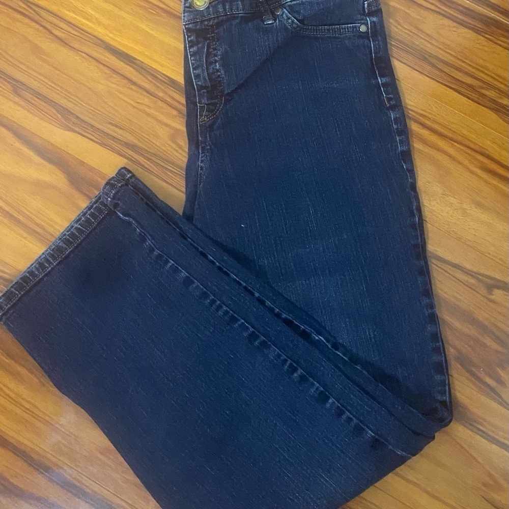 Bandolino Women's Dark Blue Straight Leg Jeans